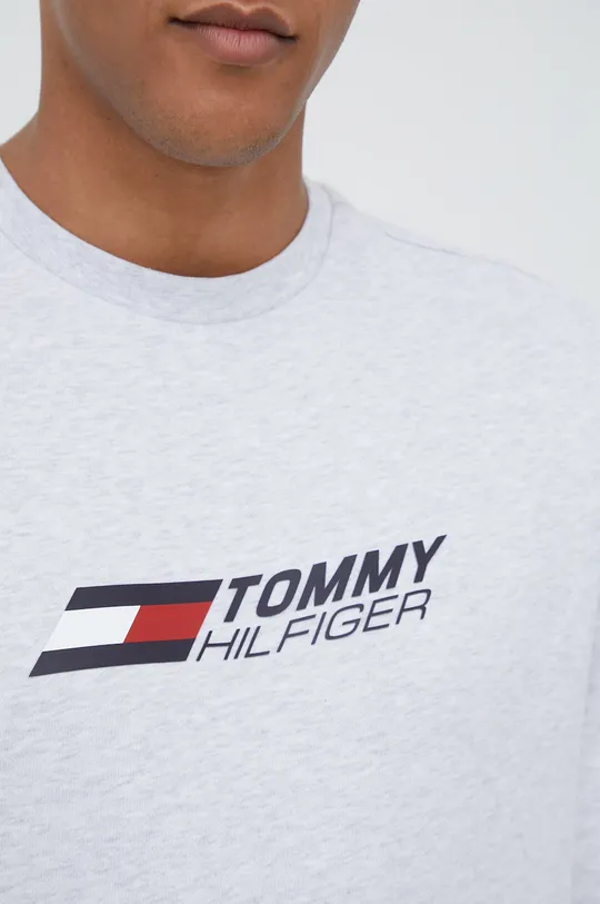 γκρί Βαμβακερή μπλούζα Tommy Hilfiger
