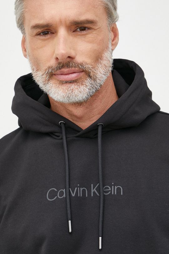 negru Calvin Klein hanorac de bumbac