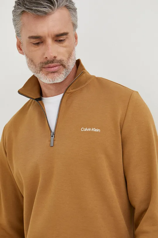 brązowy Calvin Klein bluza Męski