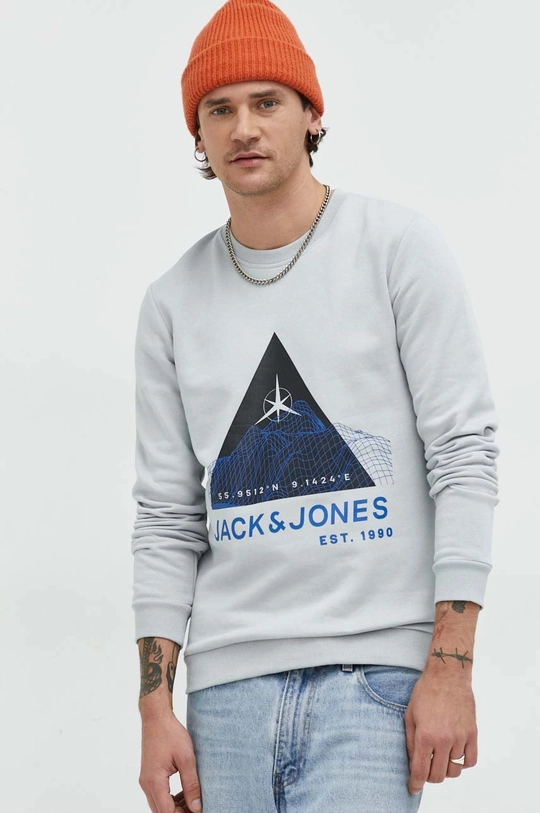 szary Jack & Jones bluza Męski