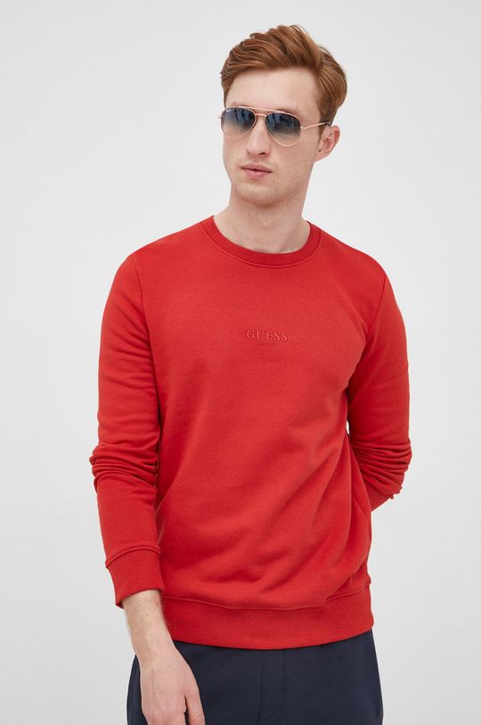 czerwony Guess bluza Męski