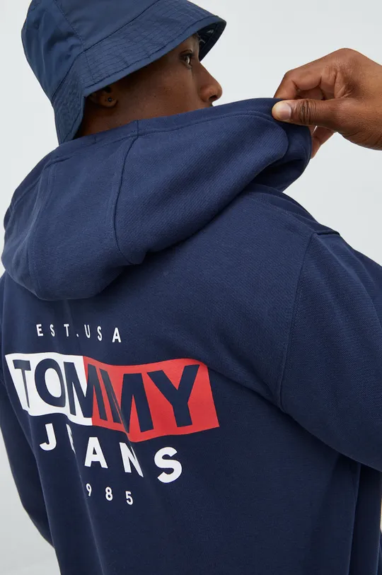granatowy Tommy Jeans bluza bawełniana DM0DM13877.9BYY