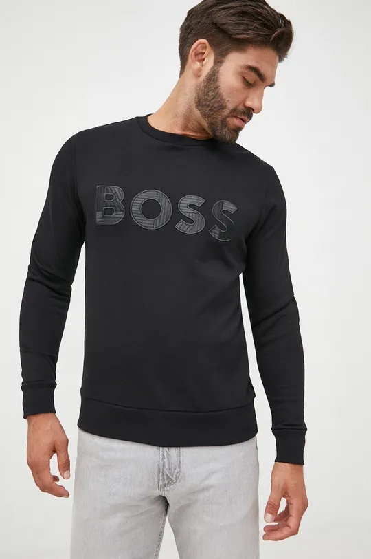 Βαμβακερή μπλούζα BOSS  Κύριο υλικό: 100% Βαμβάκι Πλέξη Λαστιχο: 99% Βαμβάκι, 1% Σπαντέξ