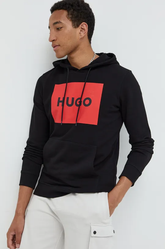 Bombažen pulover HUGO 100 % Bombaž