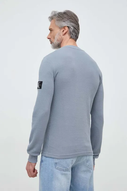 sivá Bavlnený sveter Calvin Klein Jeans