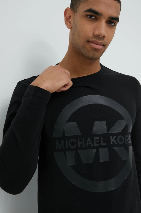 czarny Michael Kors longsleeve bawełniany