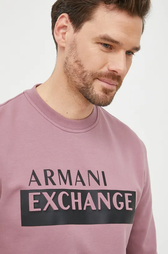 vijolična Bluza Armani Exchange