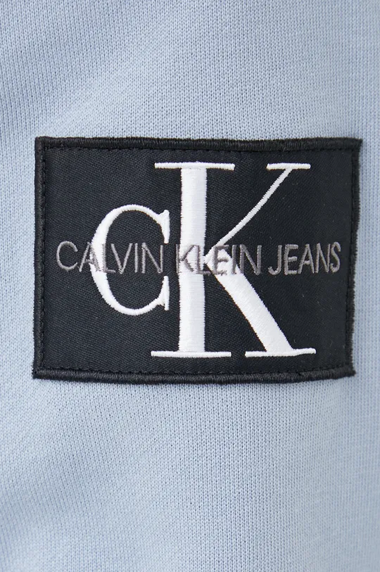 modrá Bavlnená mikina Calvin Klein Jeans