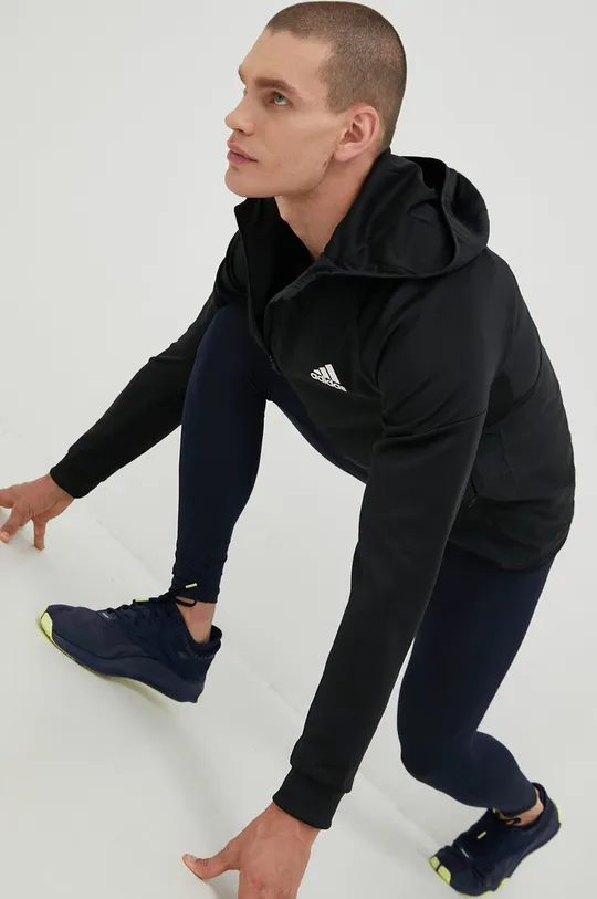 crna Dukserica za trening adidas Performance Muški