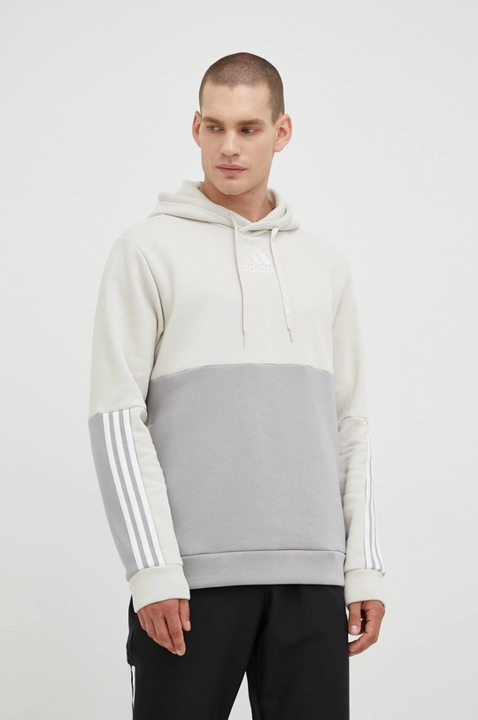 beżowy adidas bluza