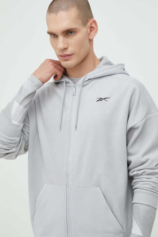 γκρί Αθλητική μπλούζα Reebok Workout Ready Thermowarm Ανδρικά