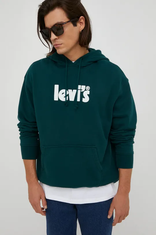 πράσινο Βαμβακερή μπλούζα Levi's Ανδρικά