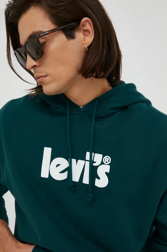 πράσινο Βαμβακερή μπλούζα Levi's
