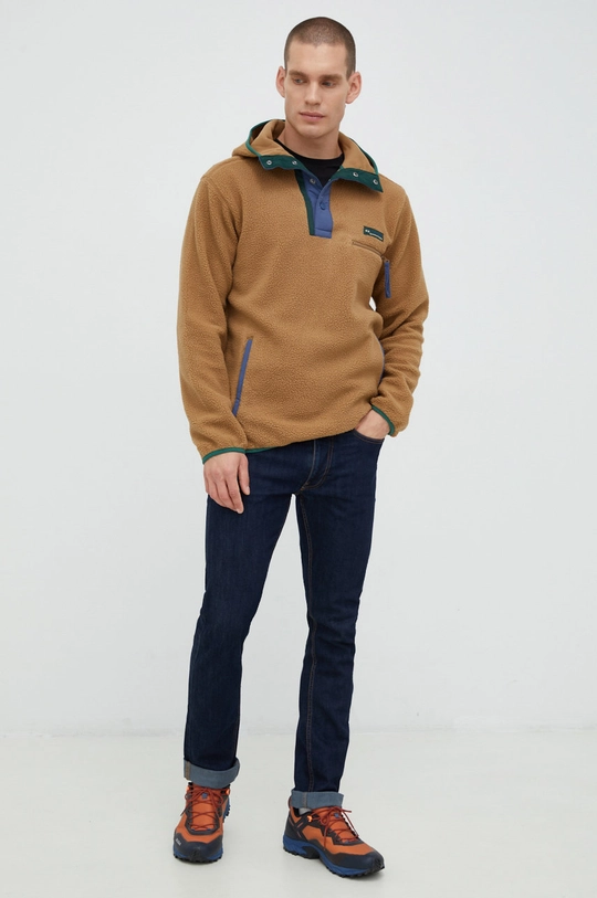 Columbia sweatshirt M Helvetia Hoodie brown