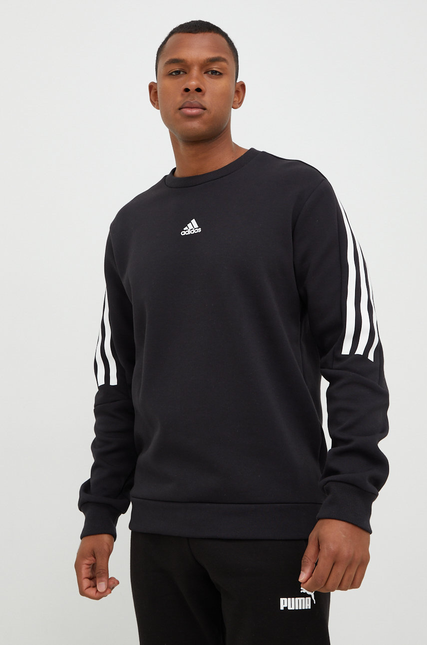 Кофта adidas Performance мужская цвет чёрный с принтом | ANSWEAR.ua
