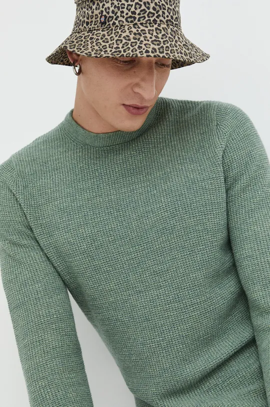 zielony Superdry sweter bawełniany