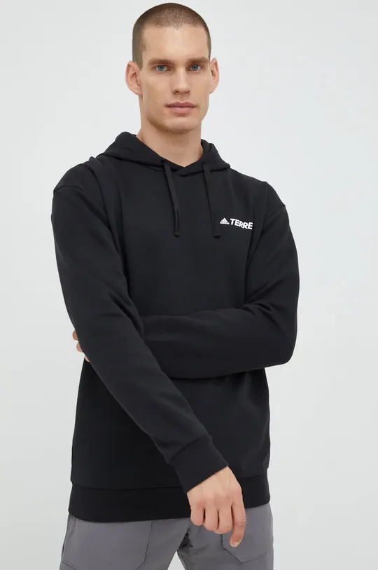 črna Mikica od trenirke adidas TERREX Logo Moški