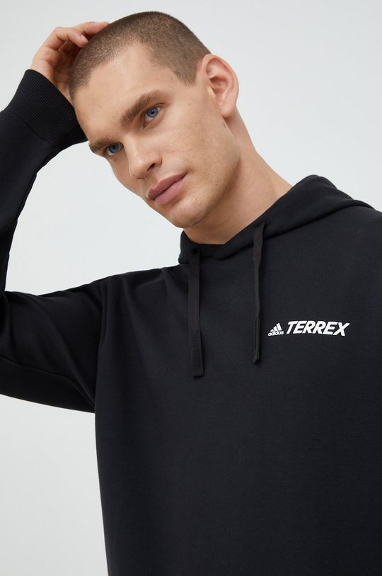 černá Tepláková mikina adidas TERREX Logo