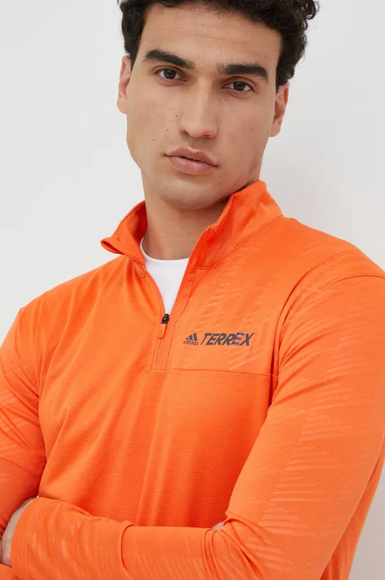 pomarańczowy adidas TERREX bluza sportowa