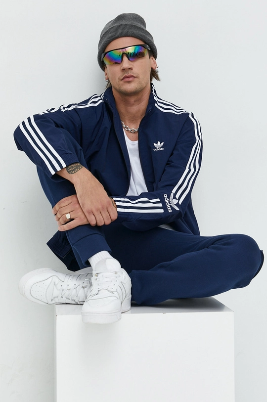 tmavomodrá Bunda adidas Originals Pánsky