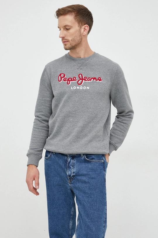 szary Pepe Jeans bluza Męski