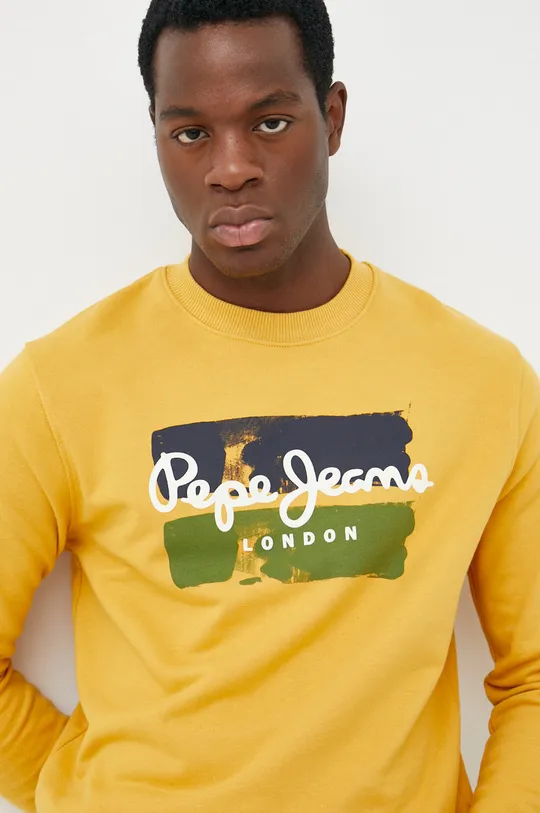 κίτρινο Βαμβακερή μπλούζα Pepe Jeans