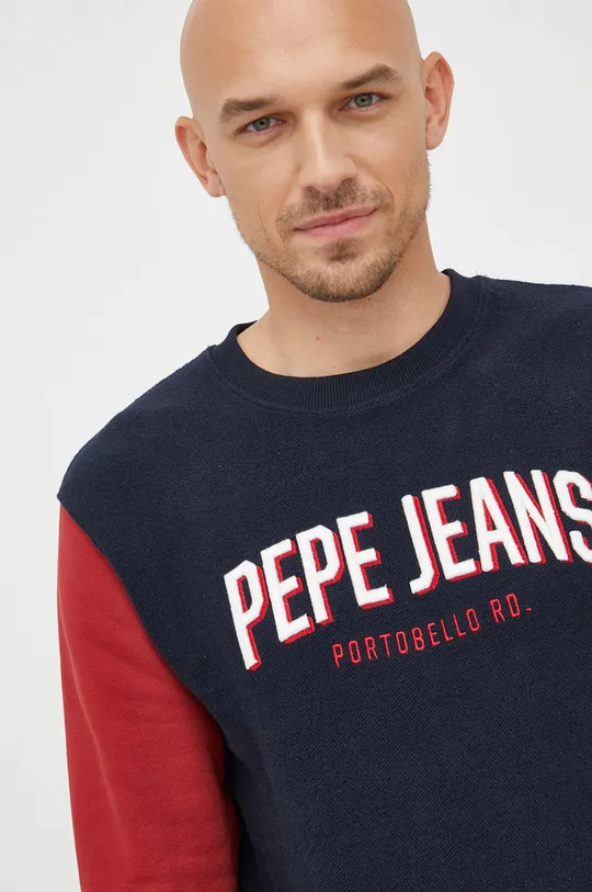 σκούρο μπλε Βαμβακερή μπλούζα Pepe Jeans