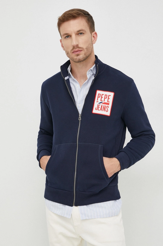 granatowy Pepe Jeans bluza Męski