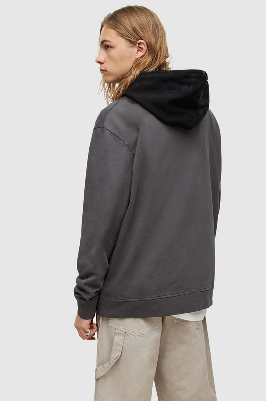 szary AllSaints bluza bawełniana SKAR OTH HOODY