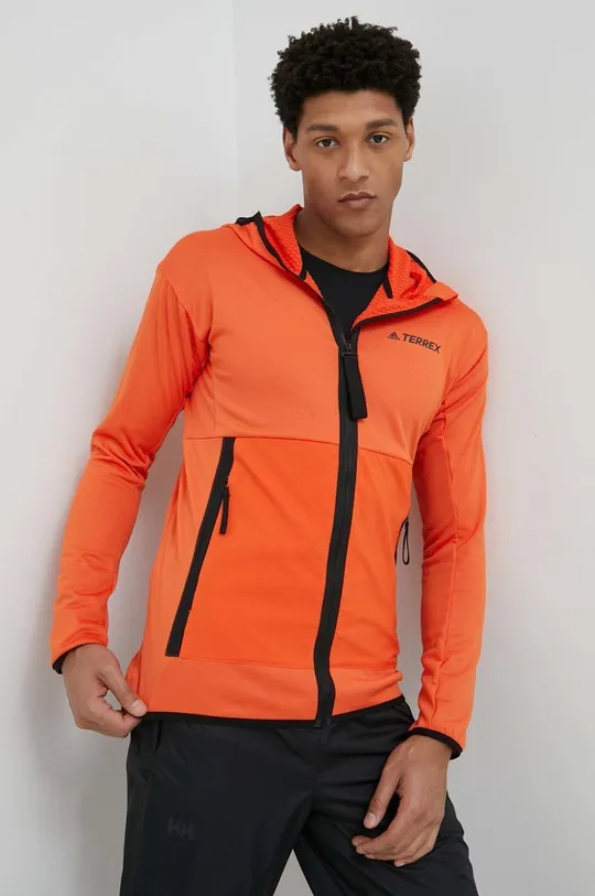 Sportska dukserica adidas TERREX Tech Fleece narančasta