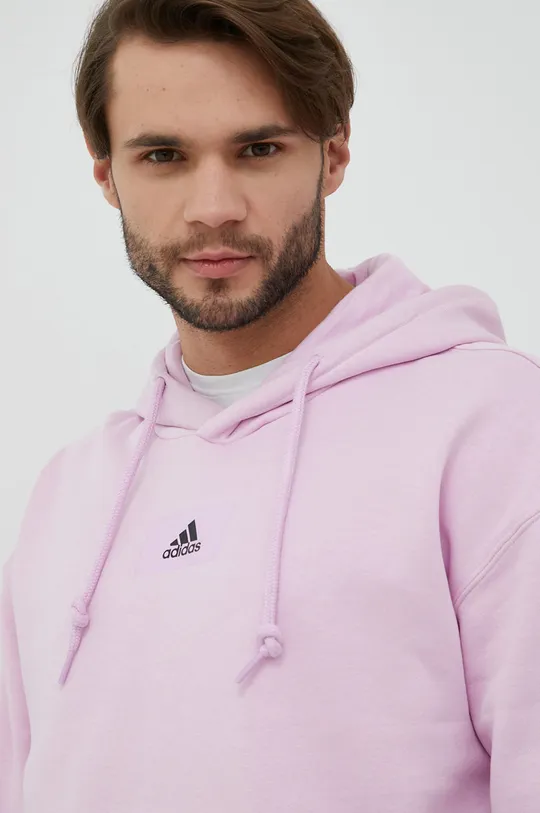 różowy adidas Performance bluza Męski