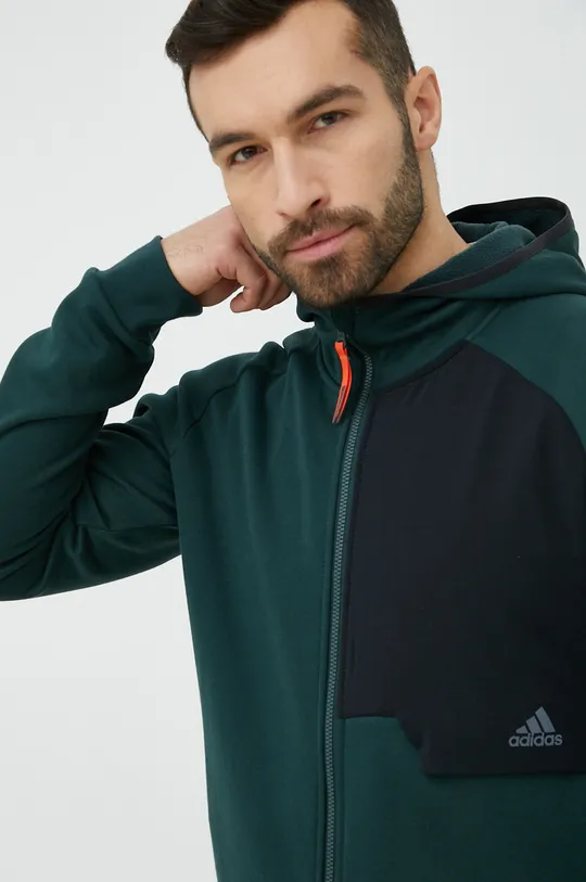 zöld adidas Performance edzős pulóver X-City Férfi
