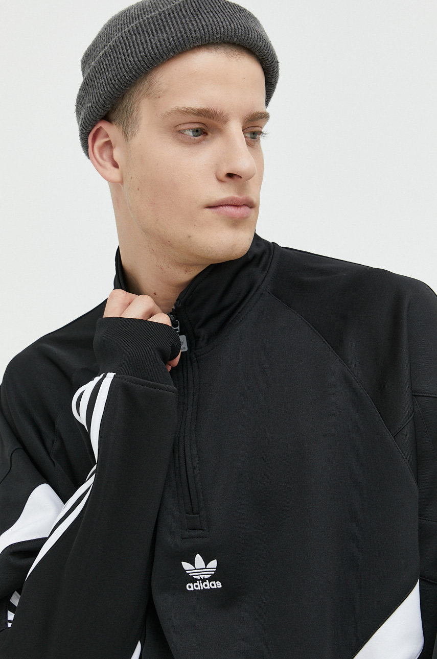 Кофта adidas Originals мужская цвет чёрный с аппликацией | ANSWEAR.ua