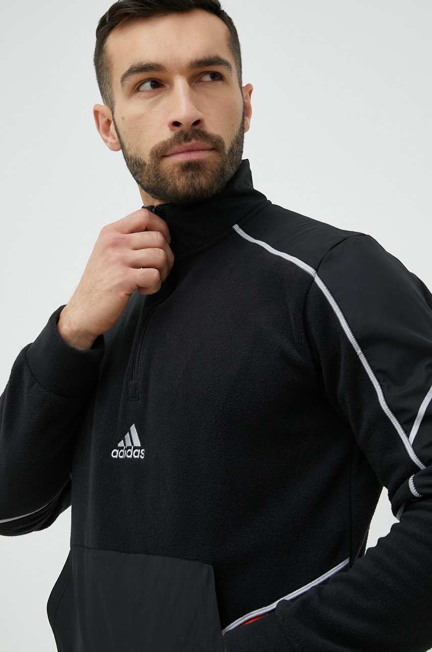 Кофта adidas Performance мужская цвет чёрный с аппликацией | ANSWEAR.ua