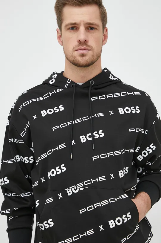 μαύρο Βαμβακερή μπλούζα BOSS X Porshe