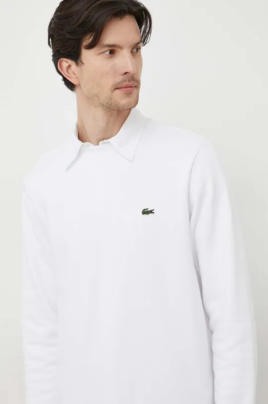 white Lacoste sweatshirt