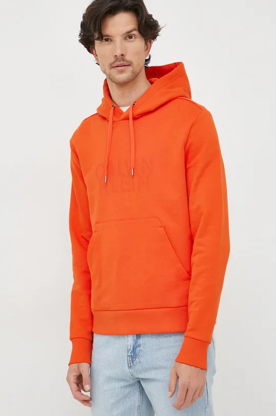 arancione Calvin Klein felpa Uomo