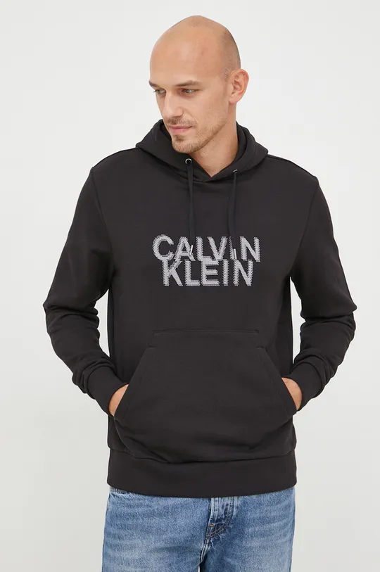 czarny Calvin Klein bluza Męski