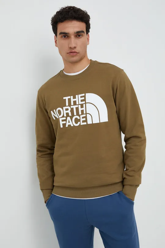 πράσινο Βαμβακερή μπλούζα The North Face Ανδρικά
