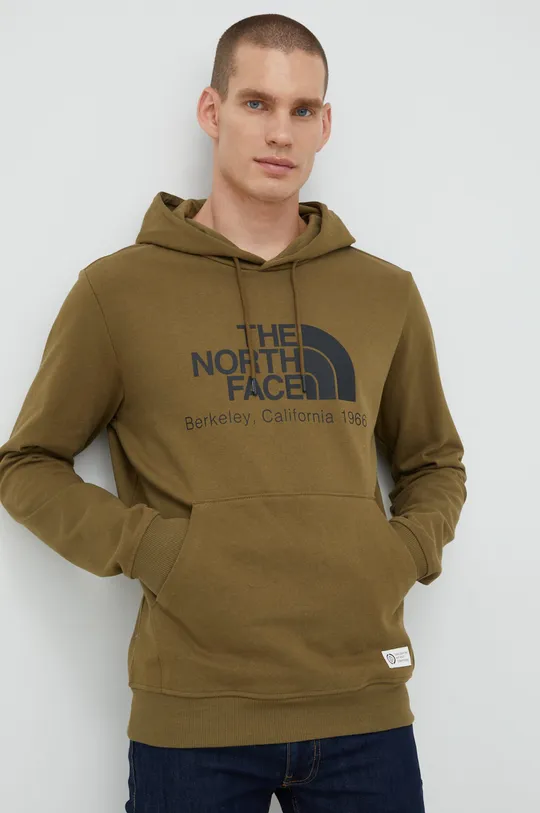 πράσινο Βαμβακερή μπλούζα The North Face Ανδρικά