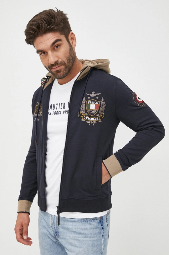 granatowy Aeronautica Militare bluza Męski