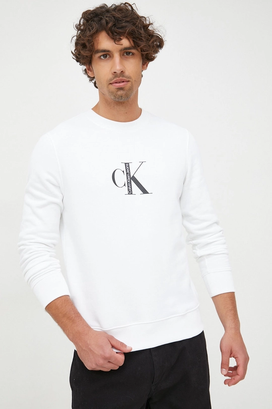 biały Calvin Klein Jeans bluza Męski