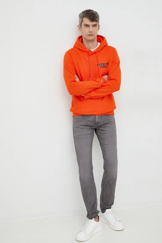 Μπλούζα Calvin Klein Jeans πορτοκαλί