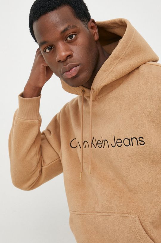 złoty brąz Calvin Klein Jeans bluza