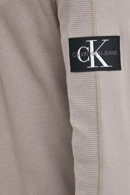 Bavlnené tričko s dlhým rukávom Calvin Klein Jeans Pánsky