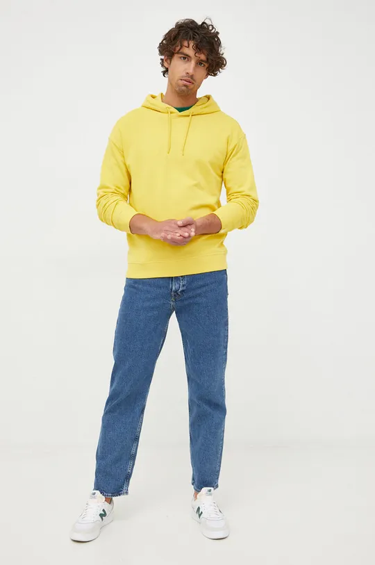 Μπλούζα United Colors of Benetton κίτρινο