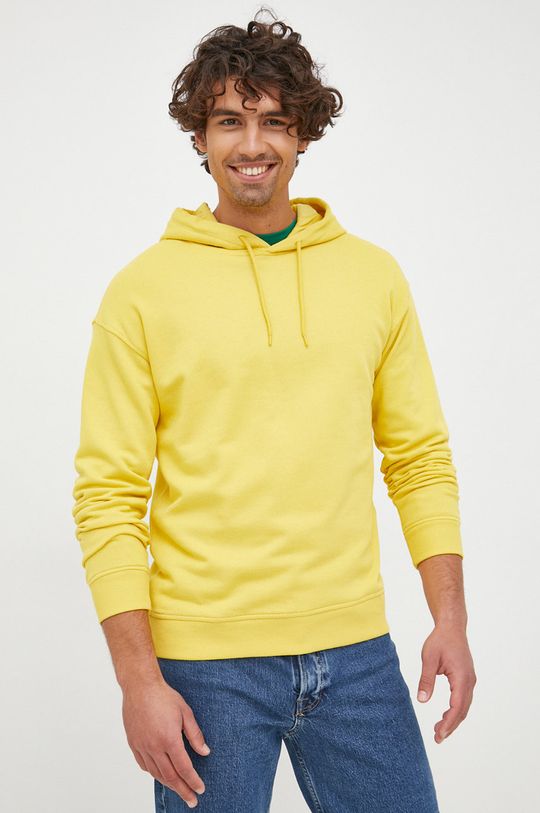 żółty United Colors of Benetton bluza