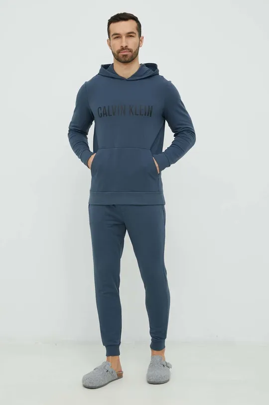 Μπλούζα πιτζάμας Calvin Klein Underwear σκούρο μπλε