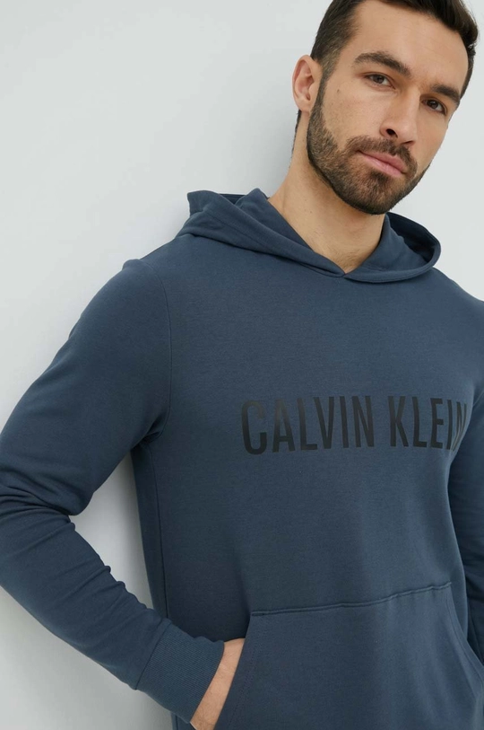 tmavomodrá Pyžamová mikina Calvin Klein Underwear