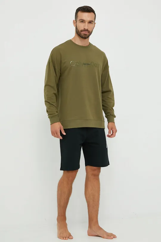 Піжамна кофта Calvin Klein Underwear зелений